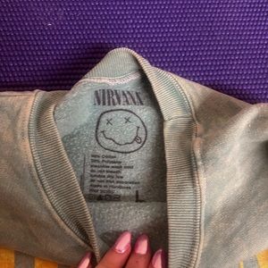 Over sized large Nirvana sweatshirt